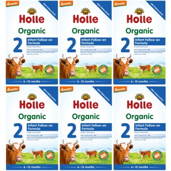 Holle - Organic Infant Follow-On 2 with DHA & ARA (600g) - 6 Boxes