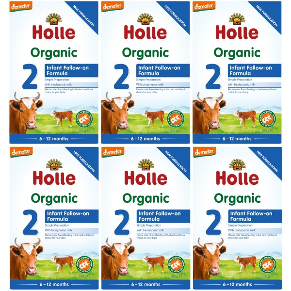 Holle - Organic Infant Follow-On 2 with DHA & ARA (600g) - 6 Boxes - Holle - BabyOnline HK
