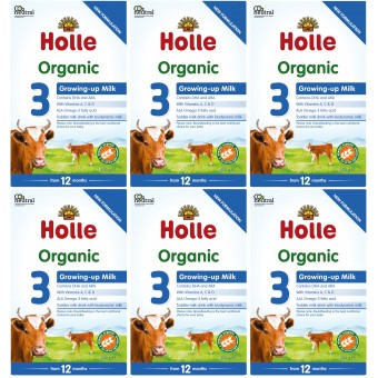 Holle - Organic Growing-up Milk 3 with DHA & ARA (600g) - 6 Boxes