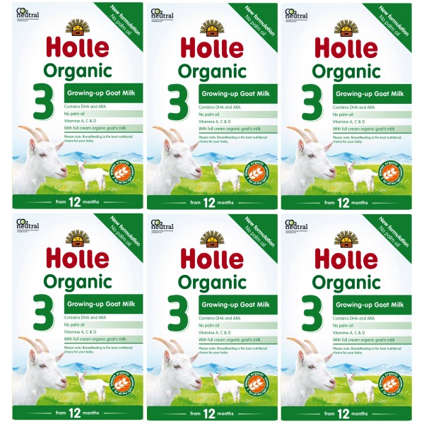 Holle - 有機幼童山羊奶粉加DHA及ARA配方 # 3 (400g) - 6盒 - Holle - BabyOnline HK
