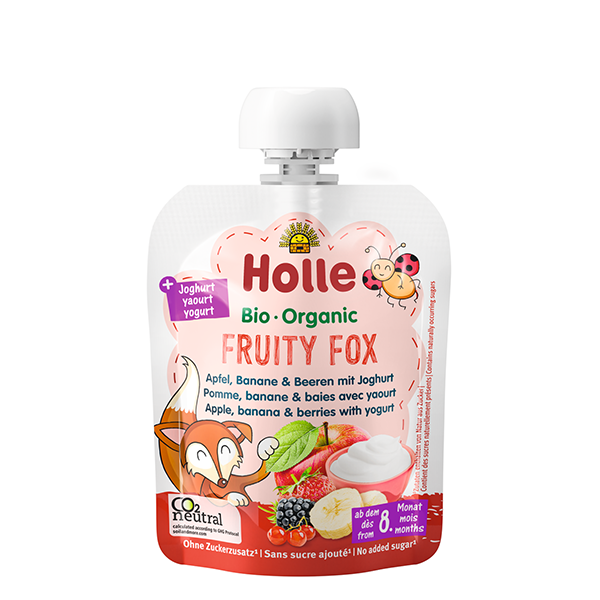 Fruity Fox - Organic Apple, Banana & Berries with Yogurt 85g - Holle - BabyOnline HK