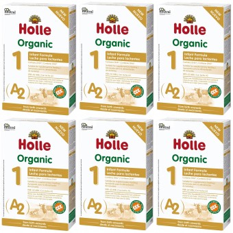 Holle - Organic A2 Infant Formula with DHA - Stage 1 (400g) - 6 boxes