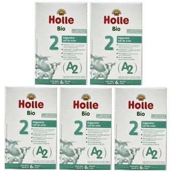 Holle - Organic A2 Infant Follow On Formula with DHA - Stage 2 (400g) - 5 boxes