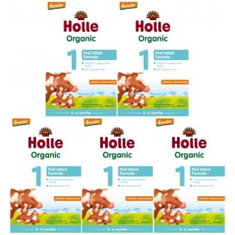 Holle - Organic Infant Formula 1 with DHA (500g) - 5 Boxes
