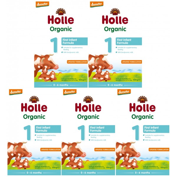 Holle - Organic Infant Formula 1 with DHA (500g) - 5 Boxes - Holle - BabyOnline HK