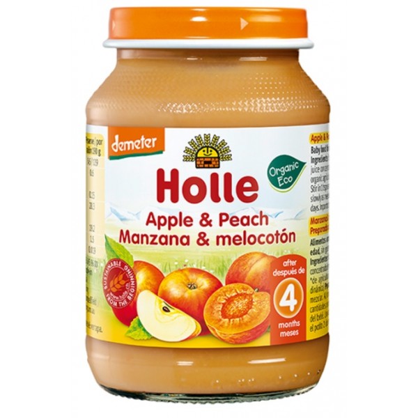 Organic Apple & Peach 190g - Holle - BabyOnline HK
