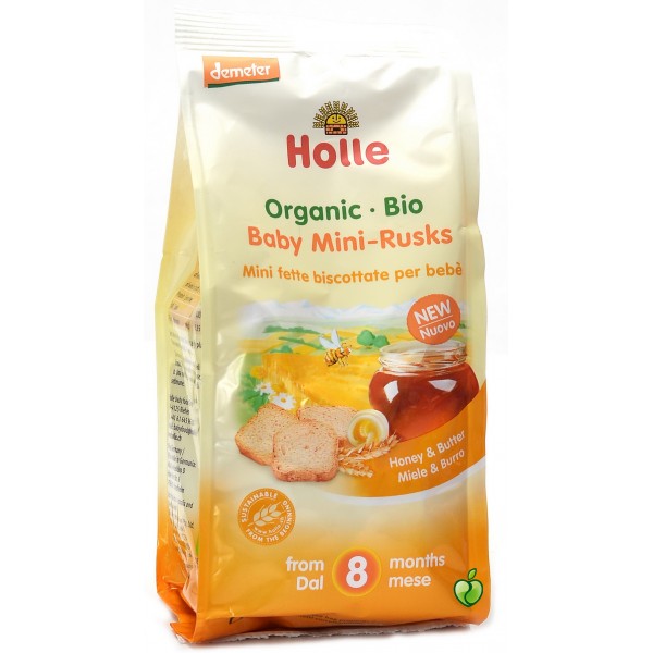Organic Baby Mini Rusks 100g - Holle - BabyOnline HK