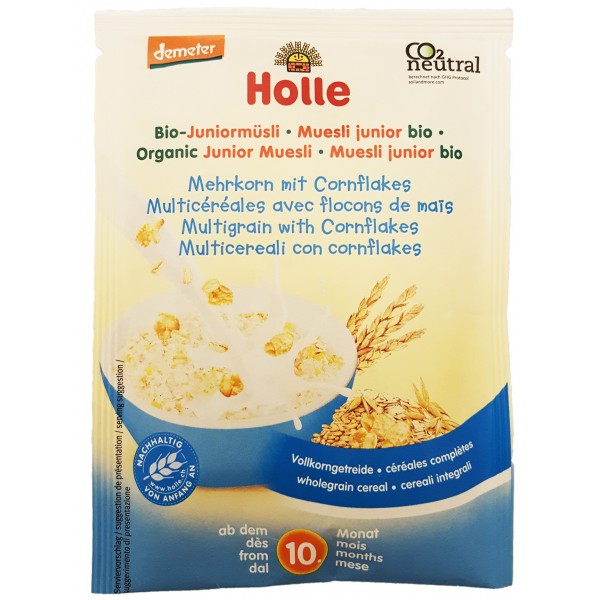 Organic Junior Muesli - Multigrain with Cornflakes (Trial Pack) 25g - Holle - BabyOnline HK