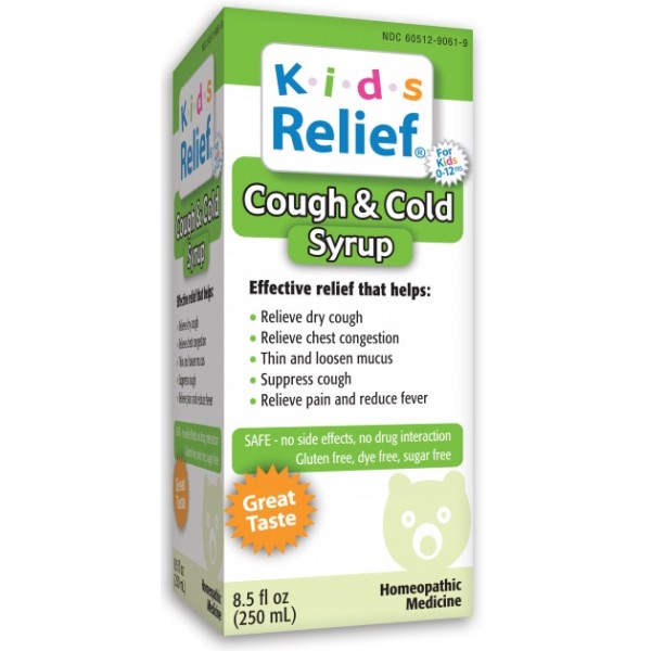 Kids Relief Cough & Cold Syrup 250ml - Homeolab - BabyOnline HK