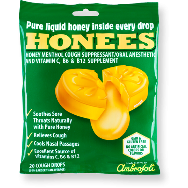 Menthol Eucalyptus Cough Drops (20 Cough Drops) - Honees - BabyOnline HK