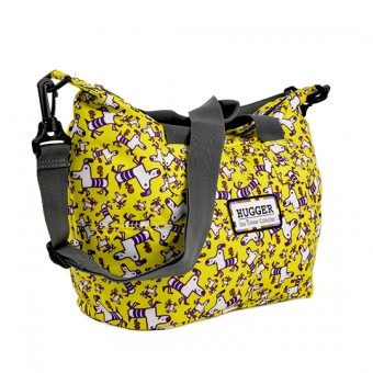 Paddington Station - Shoulder Bag (Yellow Purple Dogs)
