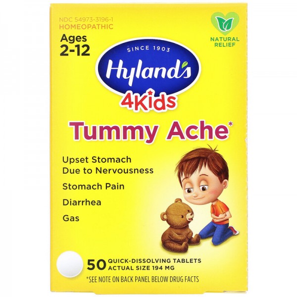 Tummy Ache (50 tablets) - Hyland's - BabyOnline HK