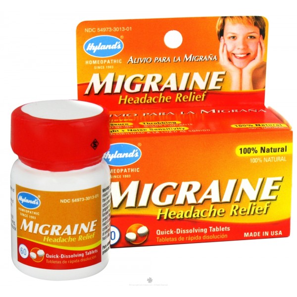 Migraine Headache Relief 60 Tablets - Hyland's - BabyOnline HK
