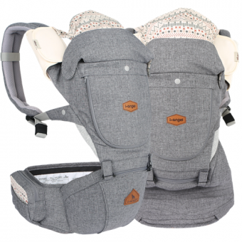 Miracle - HipSeat Baby Carrier - Melange Grey