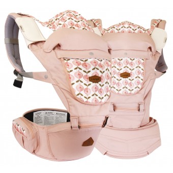 Miracle - HipSeat Baby Carrier - Pastel Pink