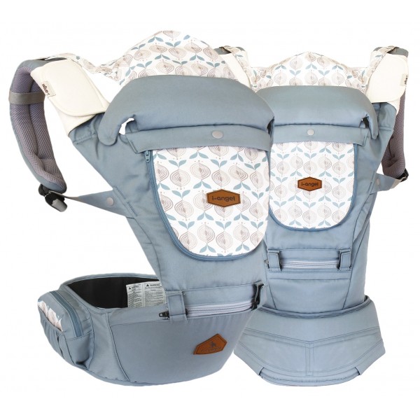 Miracle - HipSeat Baby Carrier - Powder Blue - I-Angel - BabyOnline HK