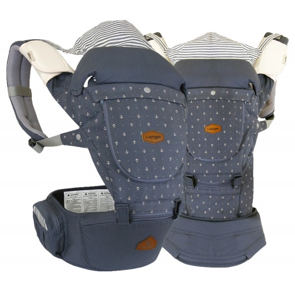 Miracle - HipSeat Baby Carrier - Stone Blue - I-Angel - BabyOnline HK