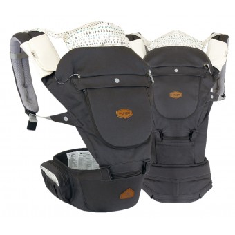 Miracle - HipSeat Baby Carrier - Charcoal Gray