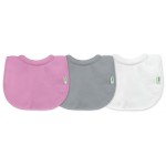 Stay-dry Milk-catcher Bib (3 pack) - Pink/Grey/White - iPlay - BabyOnline HK