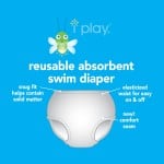Pocket Trunks with Built-in Reusable Absorbent Swim Diaper - Monkey (18 months) - iPlay - BabyOnline HK