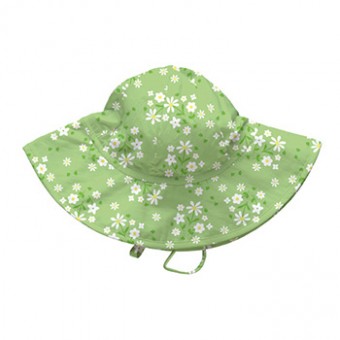 Brim Sun Protection Hat UPF50+ - Lime Daisy (0-6 months)