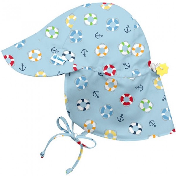 Flap Sun Protection Hat - Light Blue Lifesaver - iPlay - BabyOnline HK