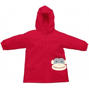 On Safari Lightweight Pocket Raincoat - Red Monkey