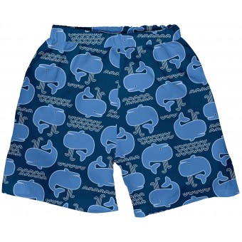游泳片褲 - 藍色小鯨魚