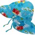 Flap Sun Protection Hat - Light Blue Hawaii (2-4Y)