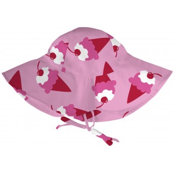 Brim Sun Protection Hat - Pink Ice Cream
