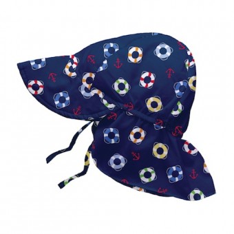 Flap Sun Protection Hat - Navy Lifesaver