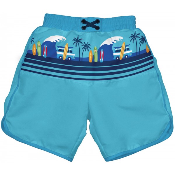 Ultimate Swim Diaper Board Shorts - Aqua - iPlay - BabyOnline HK