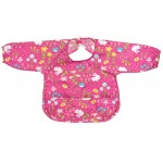 Easy-wear Long Sleeve Bib - Pink Wild Flowers - iPlay - BabyOnline HK