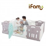 iFam Plus 韓國遊戲圍欄 (灰白搭) - iFam - BabyOnline HK