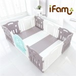iFam Plus 韓國遊戲圍欄 (灰白搭) - iFam - BabyOnline HK