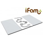 iFam Mono Gray Road 3-Section Folder Mat (S-Track) - iFam - BabyOnline HK