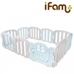 iFam First 韓國遊戲圍欄 (藍灰色) - iFam - BabyOnline HK