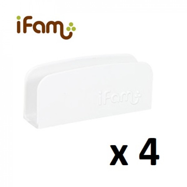 iFam 韓國圍欄固定器 - 白色 (四件) - iFam - BabyOnline HK