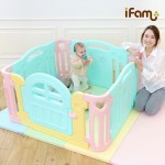 iFam 韓國遊戲圍欄 (粉藍) + 1 套伸延件 - iFam - BabyOnline HK