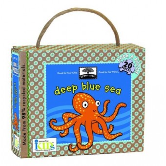 green start™: Book & Puzzle - deep blue sea