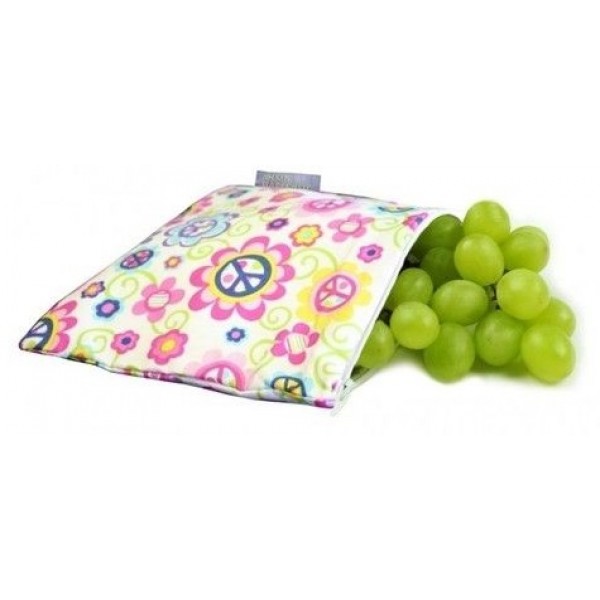 Snack Happens Reusable Snack Bag - Peace and Love - Itzy Ritzy
