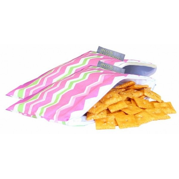 Snack Happens Mini Reusable Snack Bag - Little Miss Zig Zag - Itzy Ritzy