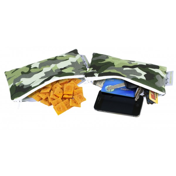 Snack Happens Mini Reusable Snack Bag - Camo - Itzy Ritzy