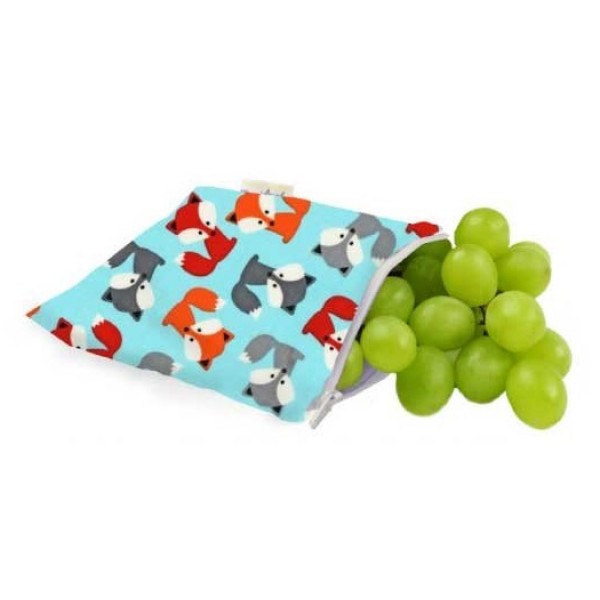 Snack Happens Reusable Snack Bag - Mr Fox - Itzy Ritzy - BabyOnline HK