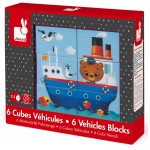 Kubkid 6 Blocks - Vehicles - Janod - BabyOnline HK