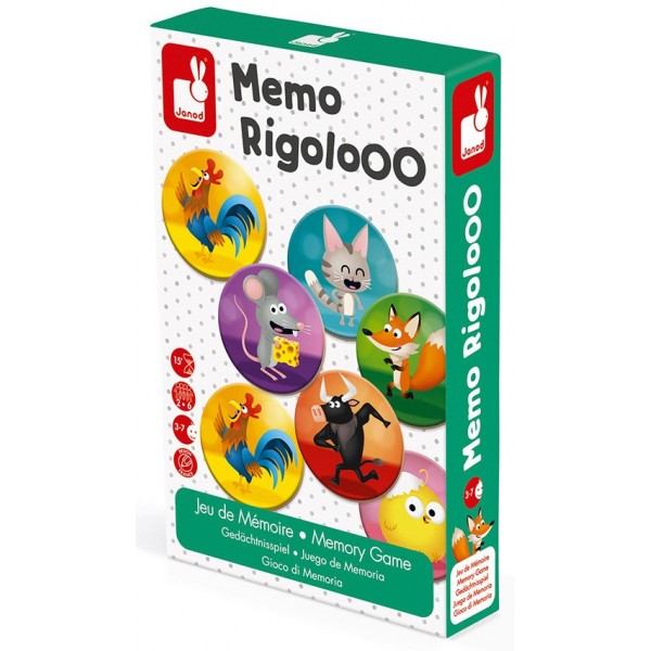 Memo Rigolooo - Memory Game - Janod - BabyOnline HK