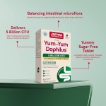 Yum-Yum Dophilus - Raspberry Flavor (120 tablets) - Jarrow Formulas - BabyOnline HK