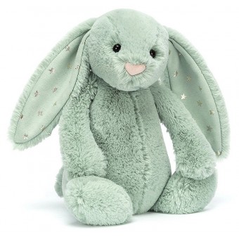 Jellycat - Bashful Sparklet Bunny (Medium 31cm) 火花灰綠色