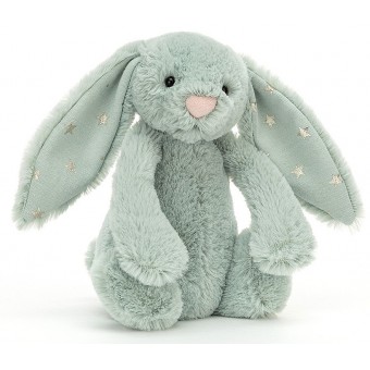 Jellycat - Bashful Sparklet Bunny (Small 18cm) 火花灰綠色