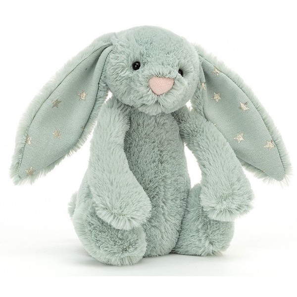 Jellycat - Bashful Sparklet Bunny (Small 18cm) 火花灰綠色 - Jellycat - BabyOnline HK